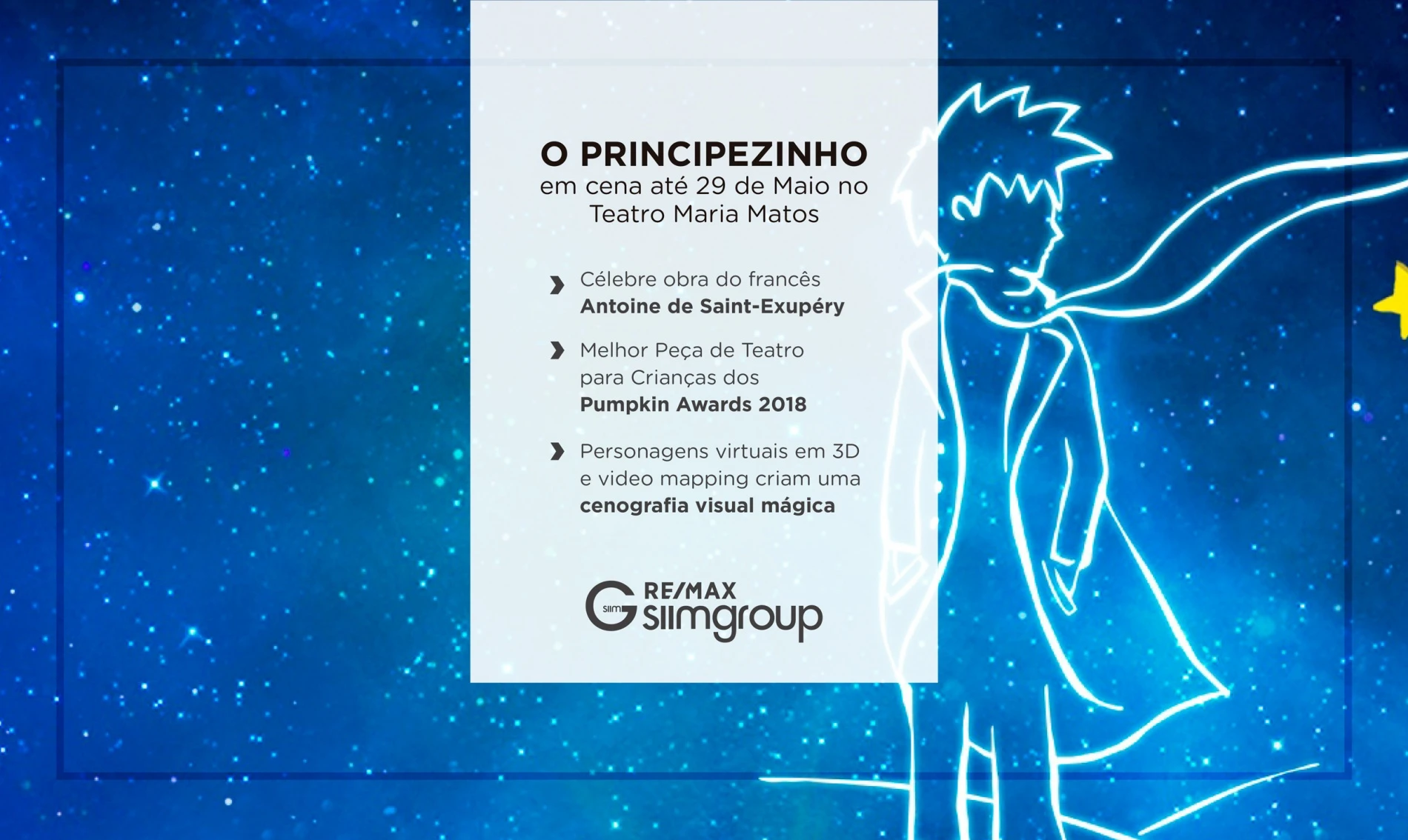 Teatro Maria Matos recebe ‘O Principezinho’