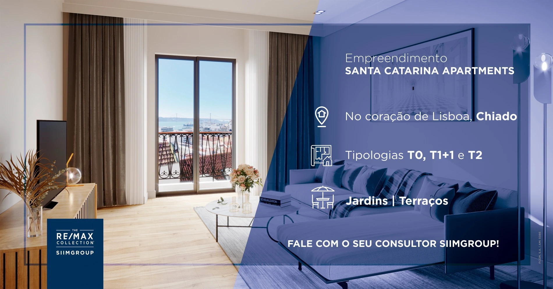 Empreendimento Santa Catarina Apartments, no Chiado.