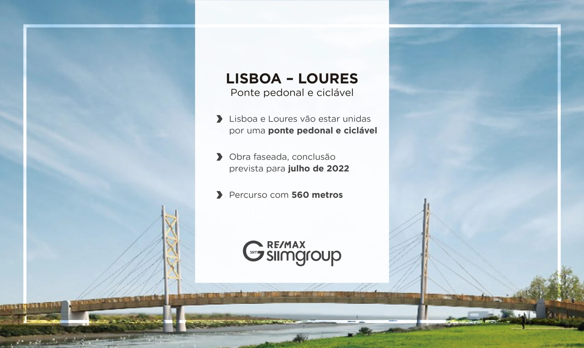 Ponte pedonal e ciclável | Lisboa - Loures