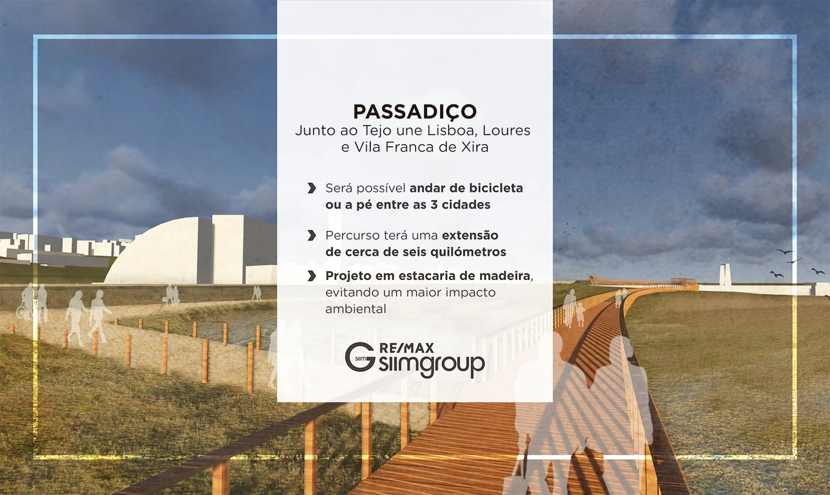 Passadiço junto ao Tejo vai unir Lisboa, Loures e Vila Franca de Xira