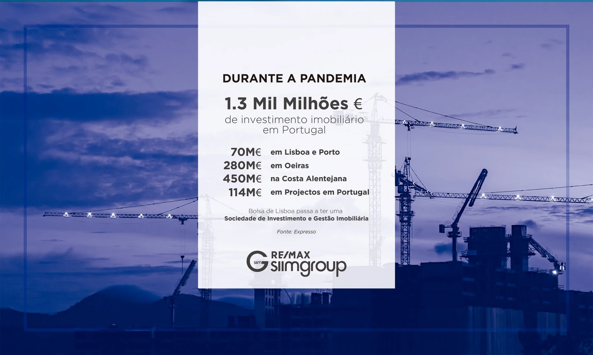 Qual o investimento imobiliário em Portugal durante a Pandemia?
