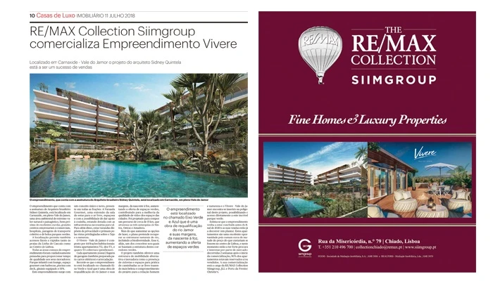 RE/MAX Collection Siimgroup comercializa Empreendimento Vivere