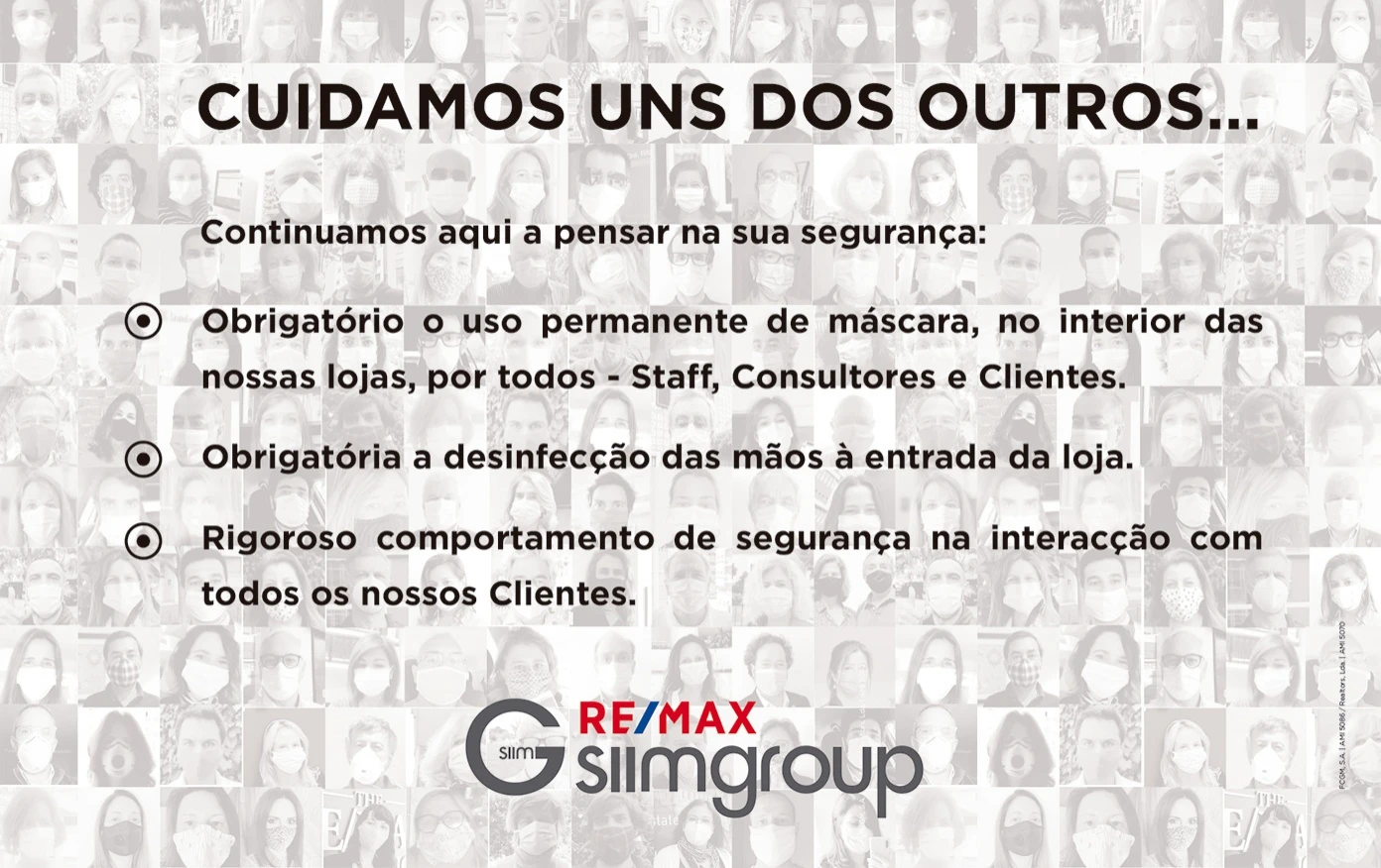 Queremos continuar a cuidar dos nossos Clientes, Consultores e Staff!