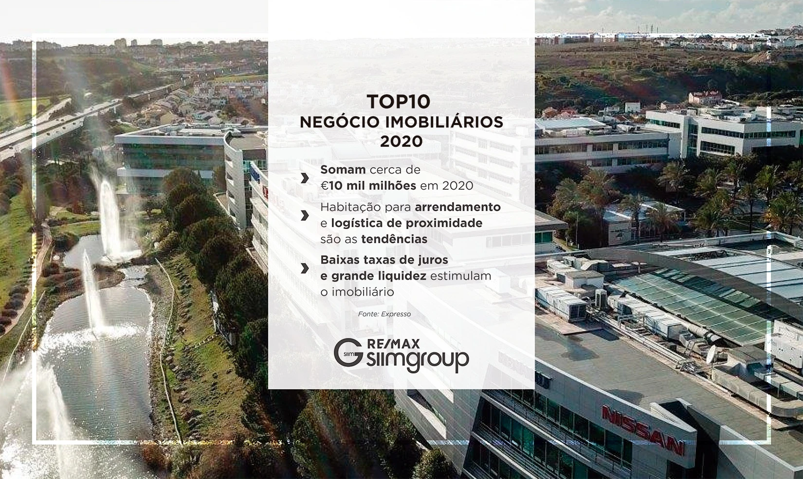 Top10 negócios imobiliários em 2020