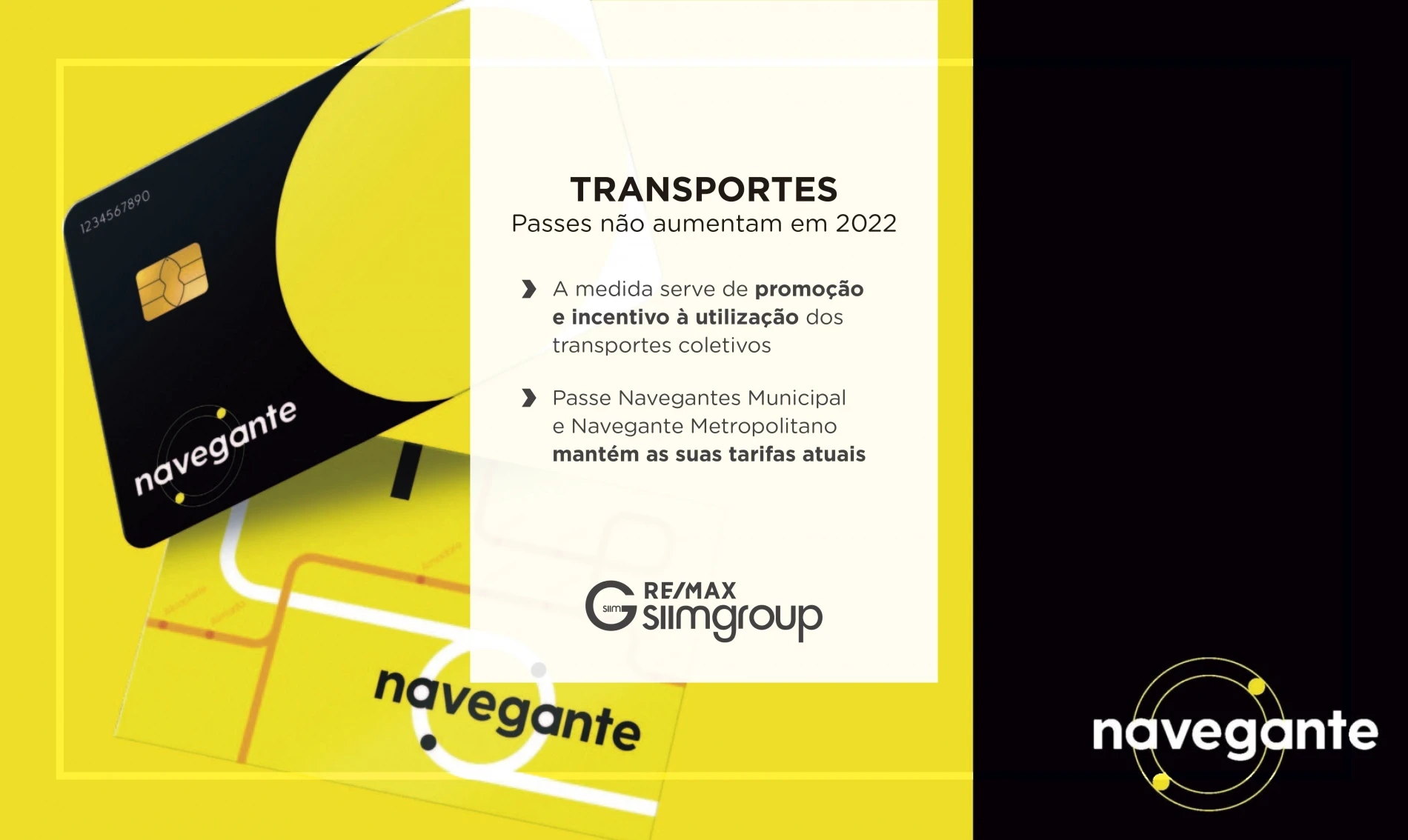 Passe Navegante sem aumento de preço em 2022